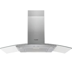 HOTPOINT  PHCG9.5FABX Chimney Cooker Hood - Stainless Steel
